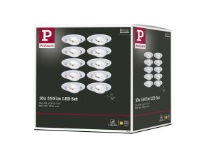 Oprawa do wbudowania EBL LED 3-STEP DIM zestaw 10x 4,8W 450lm 3000K IP20 230V biały matowy / tworzywo sztuczne - image 2