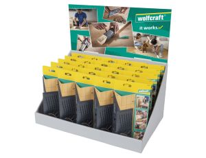 Kątownik stolarski japoński 3D - Wolfcraft, display 24 sztuki