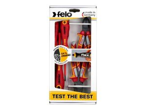 Zestaw 3 wkrętaków FELO - ERGONIC VDE 4,0/PH1/PH2 + obcinaczki boczne VDE 160 / kombinerki VDE 180 + magnetyzer - image 2