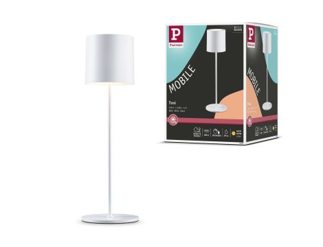 Lampka stołowa akumulatorowa TUNI LED DIM USB-C 2.8W 240lm 2700K IP44 biały  matowy / tworzywo sztuczne - 13