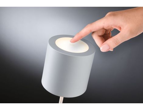 Lampka stołowa akumulatorowa TUNI LED DIM USB-C 2.8W 240lm 2700K IP44 biały  matowy / tworzywo sztuczne - 8