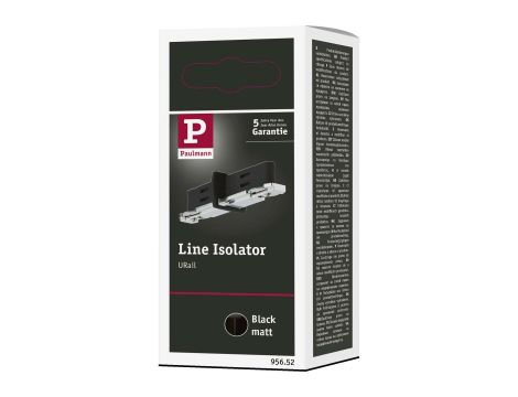 Rozłącznik szynowy izolator URail system czarny matowy / metal - 5