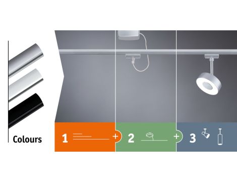 Szynoprzewód URail system 1,5m 230V chrom mat / metal - 5