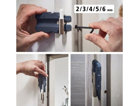 Zestaw do montażu skrzydła drzwiowego, 3-częściowy, wolfcraft - 5