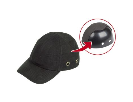 Czapka ochronna z daszkiem Wolfcraft - czarna - 2