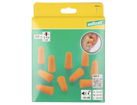 Stopery do uszu Wolfcraft - 36 db [300 sztuk]