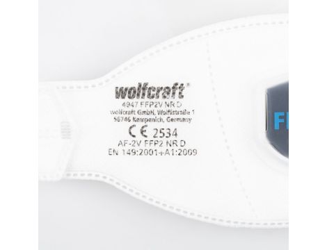 Maska ochronna z zaworem Wolfcraft - FFP2 V [2 szt.] - 3