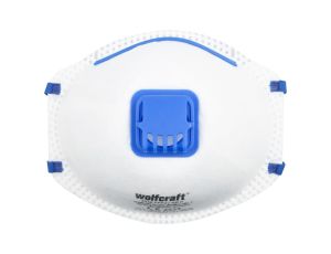 Maska ochronna z zaworem Wolfcraft - FFP2 V [15 szt.]