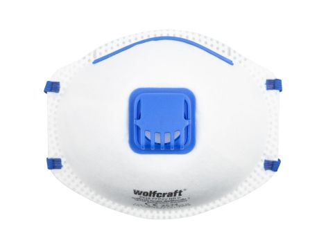 Maska ochronna z zaworem Wolfcraft - FFP2 V [15 szt.]