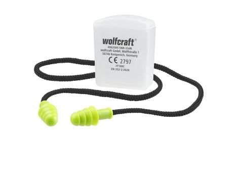 Stopery do uszu Wolfcraft - na żyłce, 33 db - 2