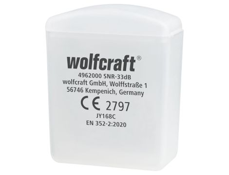Stopery do uszu Wolfcraft - na żyłce, 33 db - 3