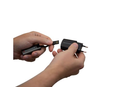 Lampka brelok z wbudowanym kablem USB do ładowania FLASH MICRO R 03.5113 - 8