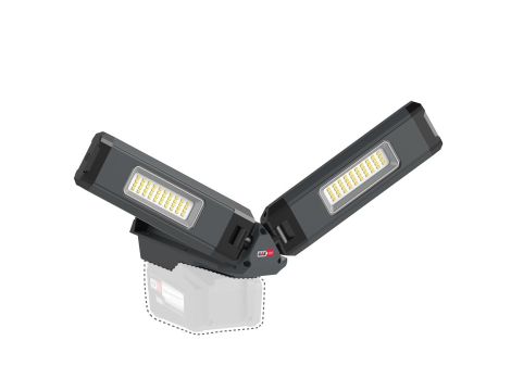 Akumulatorowa lampa robocza z dwoma głowicami 2500 lm DUO CONNECT 03.6111C