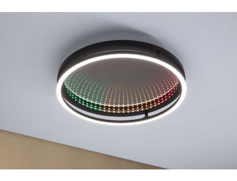 Plafoniera SPACEGLOW ONE LED 3D DIM RGB rainbow 38W 3900lm 3000-6500K pilot  230V czarny matowy / metal - 11