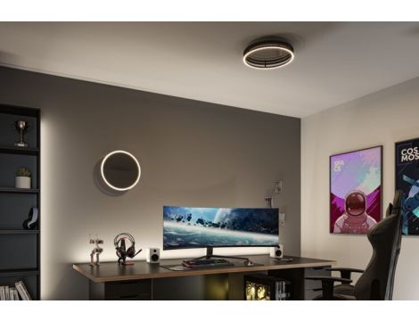 Plafoniera SPACEGLOW ONE LED 3D DIM RGB rainbow 38W 3900lm 3000-6500K pilot  230V czarny matowy / metal - 15