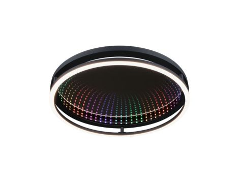 Plafoniera SPACEGLOW ONE LED 3D DIM RGB rainbow 38W 3900lm 3000-6500K pilot  230V czarny matowy / metal