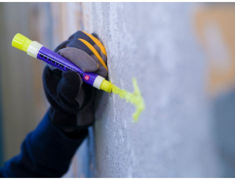 Marker Solid żółty FLUO do wysokoch temperatur, Sakura - 5