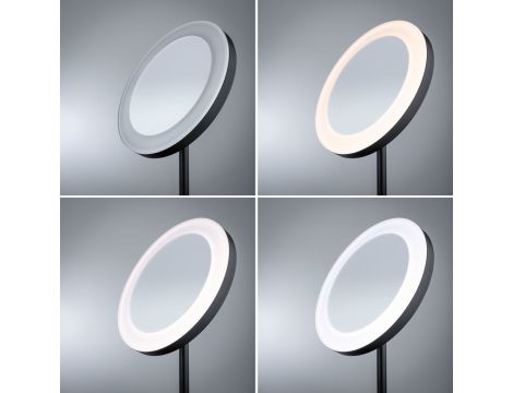 Lusterko kosmetyczne MASUA LED 4W 2700/4000/6500K + wyłącznik IP44 230V czarny matowy / metal - 6