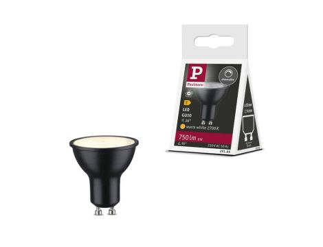 Źródło światła LED GU10 DIM 8W 750lm 2700K 36st. 230V czarny matowy / tworzywo sztuczne - 9