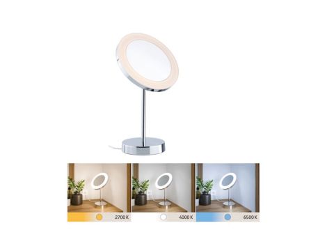 Lusterko kosmetyczne MASUA LED 4W 2700/4000/6500K + wyłącznik IP44 230V chrom / metal - 2