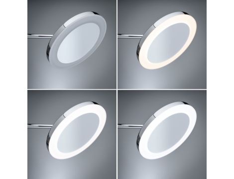 Lusterko kosmetyczne MASUA LED 4W 2700/4000/6500K + wyłącznik IP44 230V czarny matowy / metal - 6