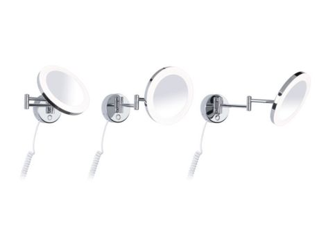 Lusterko kosmetyczne MASUA LED 4W 2700/4000/6500K + wyłącznik IP44 230V czarny matowy / metal - 5