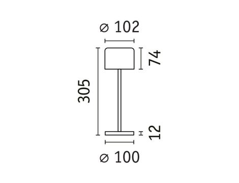 Lampka stołowa solarna ELSE LED DIM USB-C 3.7W 250lm 2700K IP44 czarny / aluminium - 13