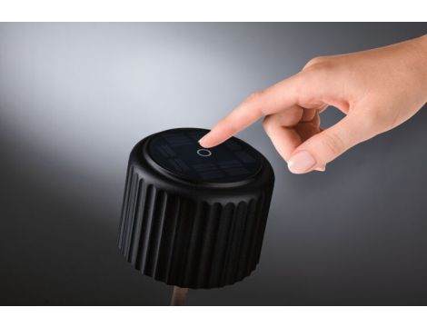 Lampka stołowa solarna ELSE LED DIM USB-C 3.7W 250lm 2700K IP44 czarny / aluminium - 8