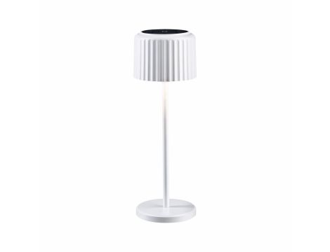 Lampka stołowa solarna ELSE LED DIM USB-C 3.7W 250lm 2700K IP44 biały / aluminium