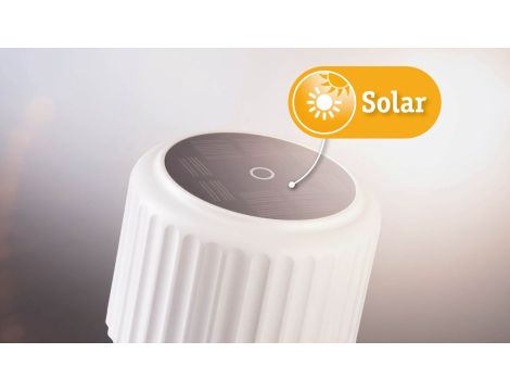 Lampka stołowa solarna ELSE LED DIM USB-C 3.7W 250lm 2700K IP44 biały / aluminium - 13