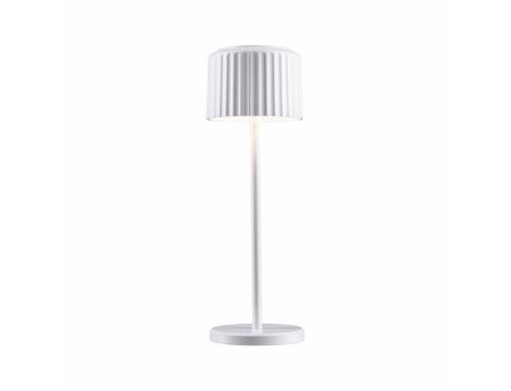 Lampka stołowa solarna ELSE LED DIM USB-C 3.7W 250lm 2700K IP44 biały / aluminium - 2