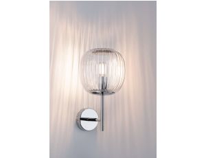 Kinkiet ścienny łazienkowy RUYA E14 max.20W IP44 230V chrom / szkło