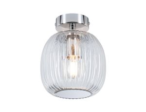 Lampa sufitowa łazienkowa RUYA E14 max.20W IP44 230V chrom / szkło - image 2