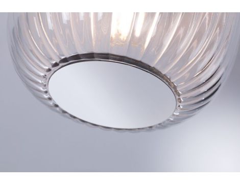 Lampa sufitowa łazienkowa RUYA E14 max.20W IP44 230V chrom / szkło - 5