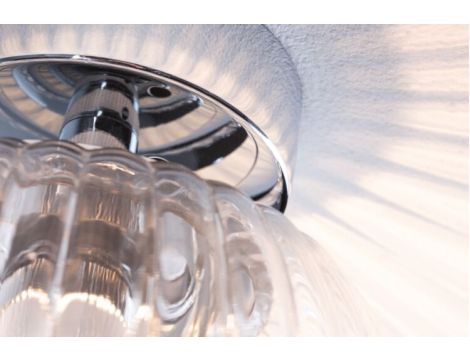 Lampa sufitowa łazienkowa RUYA E14 max.20W IP44 230V chrom / szkło - 6