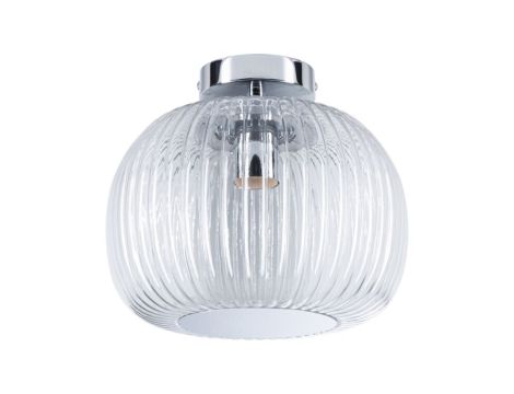 Lampa sufitowa łazienkowa RUYA E27 max.60W IP44 230V chrom / szkło - 3