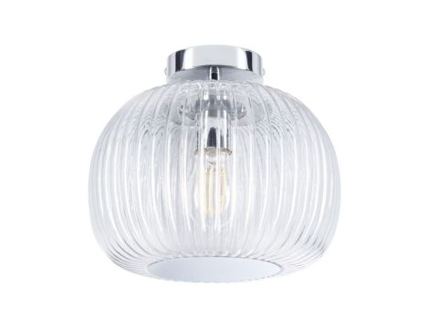 Lampa sufitowa łazienkowa RUYA E27 max.60W IP44 230V chrom / szkło - 4