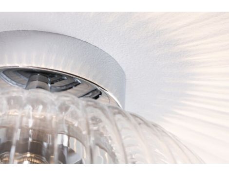 Lampa sufitowa łazienkowa RUYA E27 max.60W IP44 230V chrom / szkło - 7