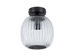 Lampa sufitowa łazienkowa RUYA E14 max.20W IP44 230V czarny matowy / szkło - image 2