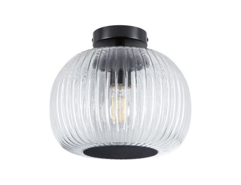 Lampa sufitowa łazienkowa RUYA E27 max.60W IP44 230V czarny matowy / szkło - 3