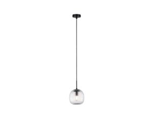 Lampa wisząca łazienkowa RUYA E14 max.20W IP44 230V czarny matowy / szkło - image 2