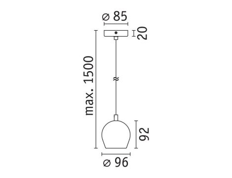 Oprawa wisząca SHIMA GU10 max.10W IP44 230V czarny / metal - 9