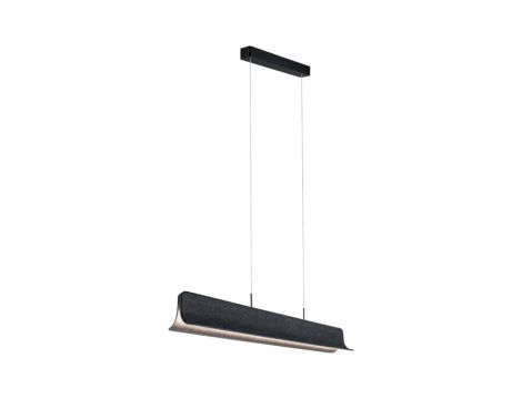 Oprawa wisząca NOYAN LED 3-STEP DIM 2X24W 2700K 2000lm IP44 230V antracyt / metal / filc