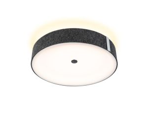 Plafoniera MALIKA LED 3-STEP DIM 29W 402mm 2300lm 2700K 230V antracyt / metal/ filc