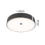 Plafoniera MALIKA LED 3-STEP DIM 29W 402mm 2300lm 2700K 230V antracyt / metal/ filc - 11