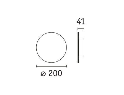Kinkiet ścienny TULGA LED 3-STEP DIM 15W 1000lm 2700K 230V antracyt / metal/ filc - 8