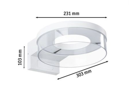 Oprawa elewacyjna CAPERA LED SH Zigbee12,5W 800lm 2200K-3000K czujnik ruchu i zmierzchu IP44 230V biały / aluminium - 9