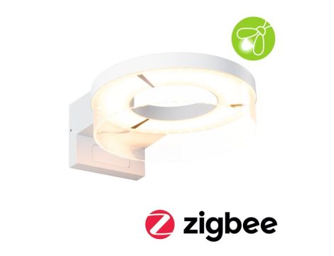Oprawa elewacyjna CAPERA LED SH Zigbee12,5W 800lm 2200K-3000K czujnik ruchu i zmierzchu IP44 230V biały / aluminium