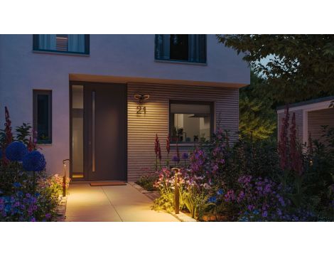 Oprawa ogrodowa ALARA LED SH Zigbee10W 450lm 2200K-3000K 665mm czujnik ruchu i zmierzchu IP44 230V antracyt / aluminium - 10