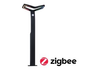 Oprawa ogrodowa ALARA LED RGBW+10W 450lm  665mm czujnik ruchu i zmierzchu IP44 230V antracyt / aluminium